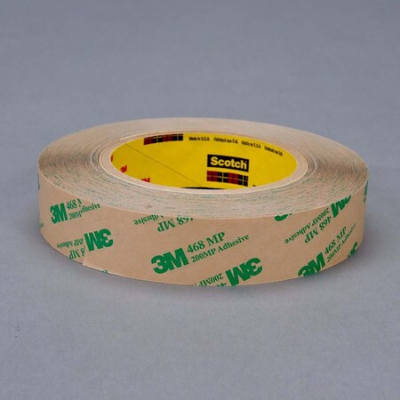 3M Adhesive Transfer Tape 468Mp, Clear, 3/4 In X 60 Yd, 5 Mil 7010372177